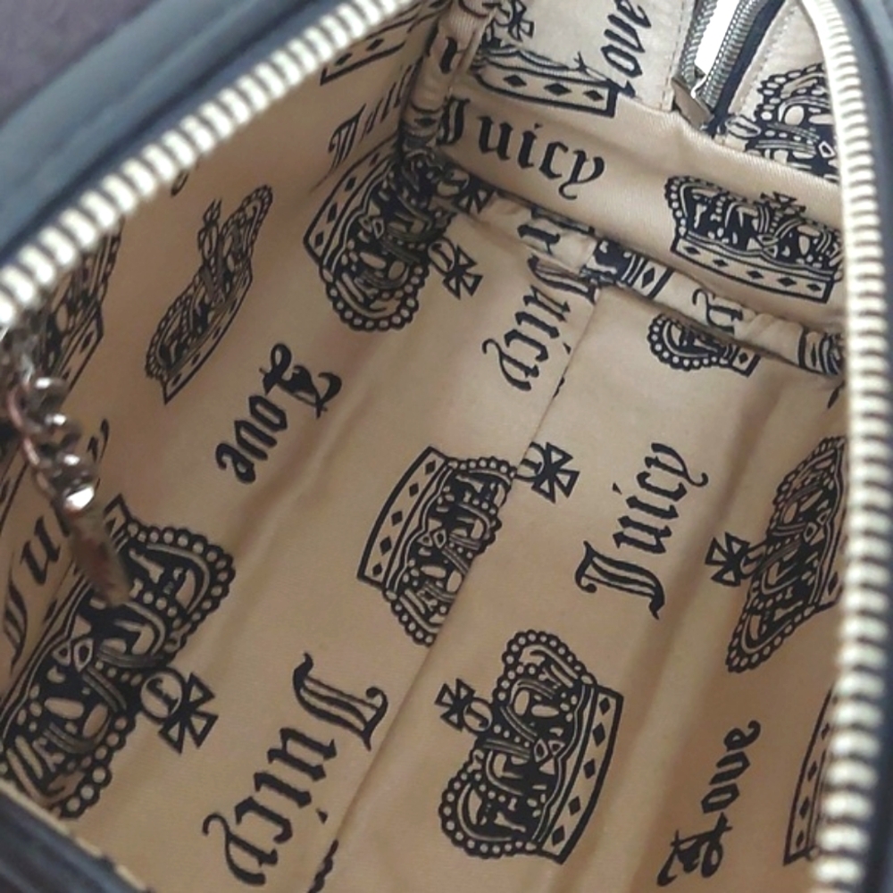 Rare Vintage juicy couture y2k small velvet Juicy American Princess stachel bag - Picture 14 of 16